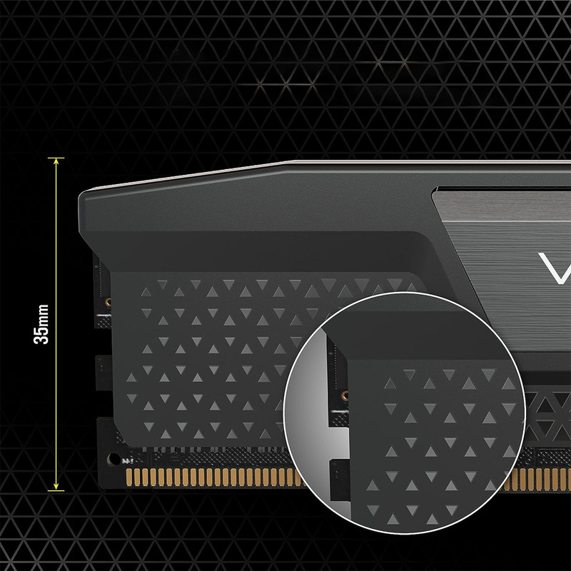 رم دسکتاپ DDR5 دو کاناله 6200 مگاهرتز CL36 کورسیر مدل VENGEANCE ظرفیت 32 گیگابایت