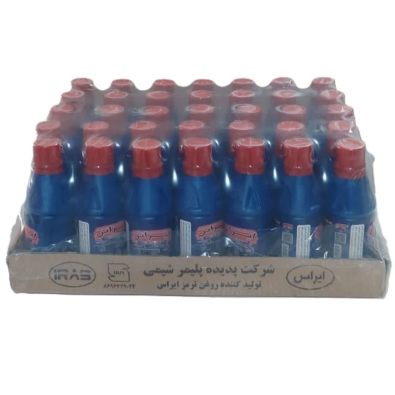 روغن ترمز خودرو ایراس مدل dot4 حجم 250 میلی لیتربسته 35 تایی