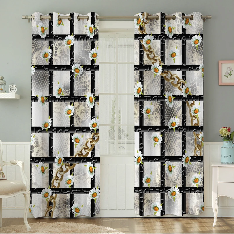 پرده نیروانا طرح مدرن مدل مخمل کد 4475 سایز 140×280 سانتی متر