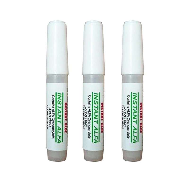 چسب قطره ای آلفا مدل bast کد 007 حجم 5 میلی لیتر بسته 3 عددی