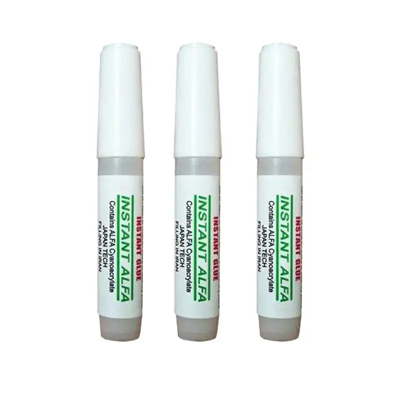 چسب قطره ای آلفا مدل bast کد 007 حجم 5 میلی لیتر بسته 3 عددی