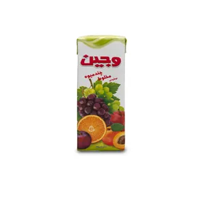 آبمیوه مخلوط چندمیوه تتراپک وجین وزن 200 سی سی