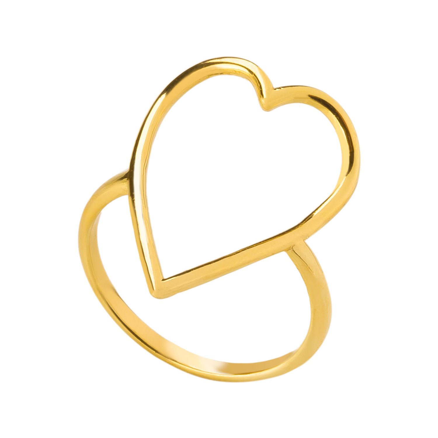 انگشتر طلا 18 عیار زنانه کاکامی مدل قلب کد 315 -  - 1
