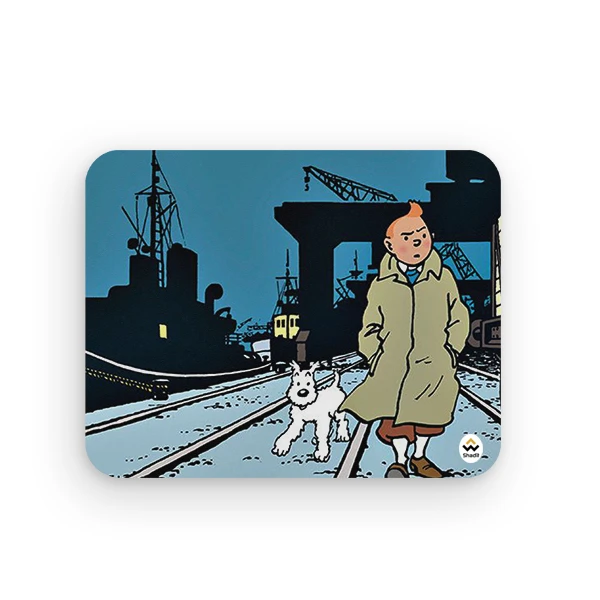 ماوس پد شادیت مدل ماجراهای تن تن کد 02 سایز 24*19 سانتی متر