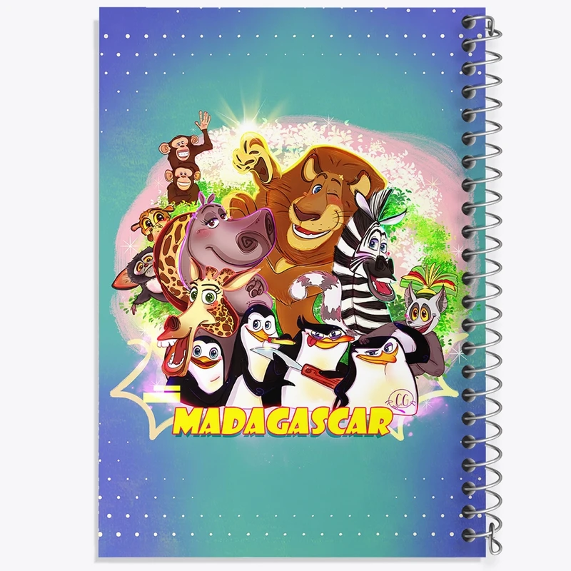 دفتر نت موسیقی 50 برگ خندالو مدل ماداگاسکار کد F2111