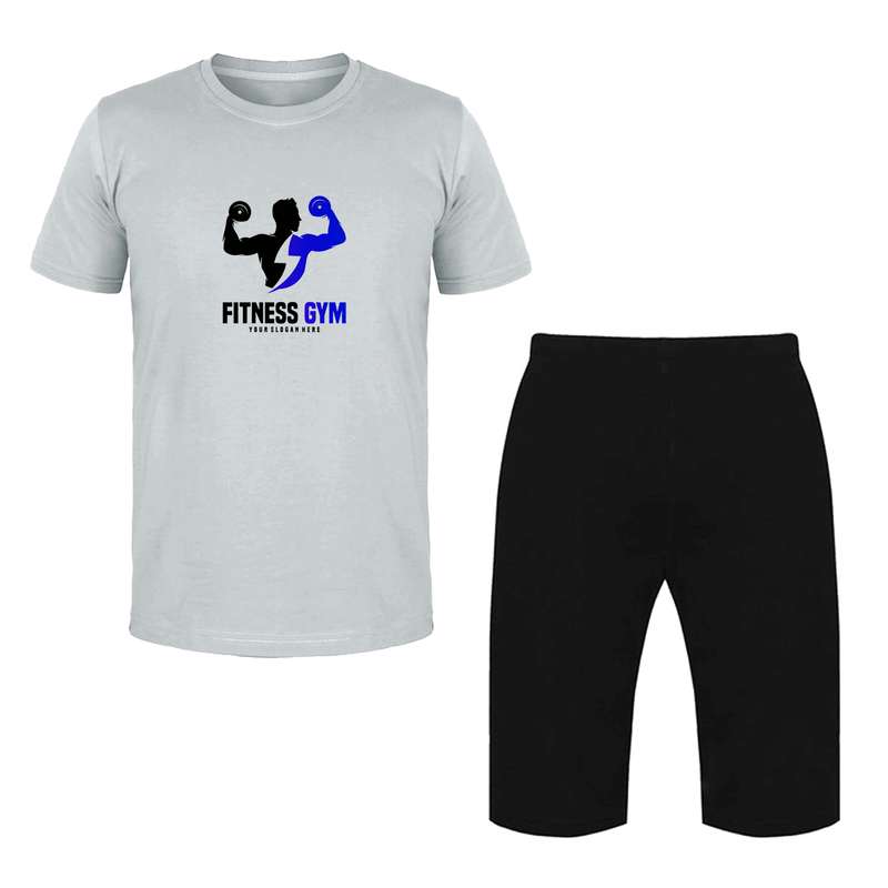 ست تی شرت و شلوارک مردانه مدل SPORT کد L18 ست تی شرت و شلوارک مردانه مدل SPORT کد L18