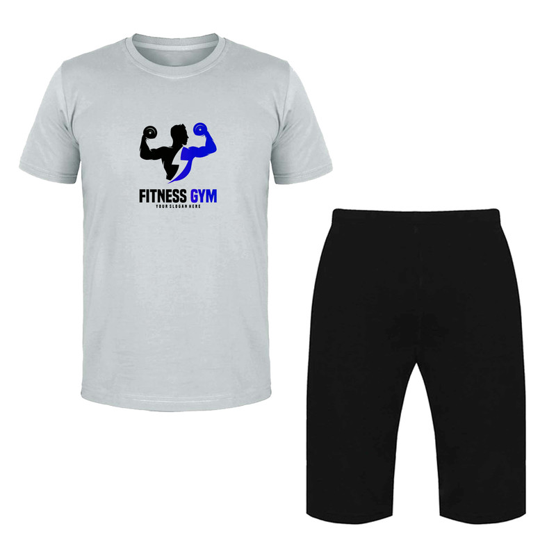 ست تی شرت و شلوارک مردانه مدل SPORT کد L18 ست تی شرت و شلوارک مردانه مدل SPORT کد L18
