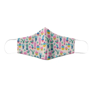 ماسک پارچه ای بچگانه طرح کاکتوس مدل 1114