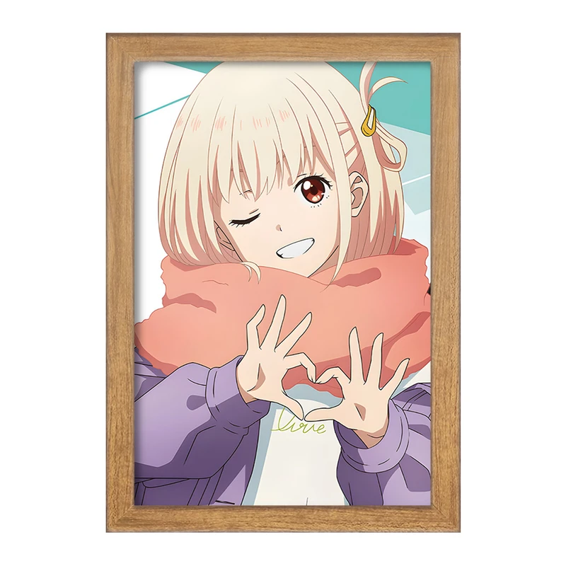 تابلو خندالو مدل تاکینا و چیساتو انیمه لیکوریس ریکویل Lycoris Recoil  کد 23091