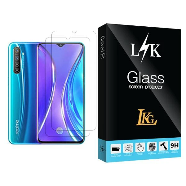 محافظ صفحه نمایش ال کا جی مدل LK Glass MIX002 مناسب برای گوشی موبایل ریلمی X2 بسته دو عددی