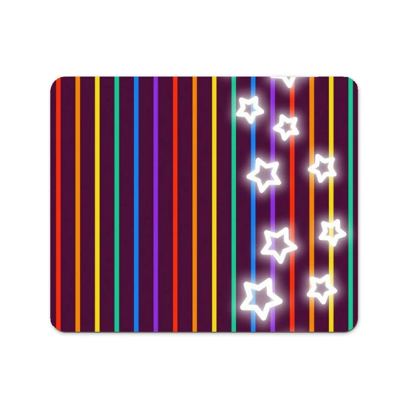 ماوس پد پاد آفرین طرح ستاره و خط های رنگی کد 920 سایز 19*24 سانتی متر