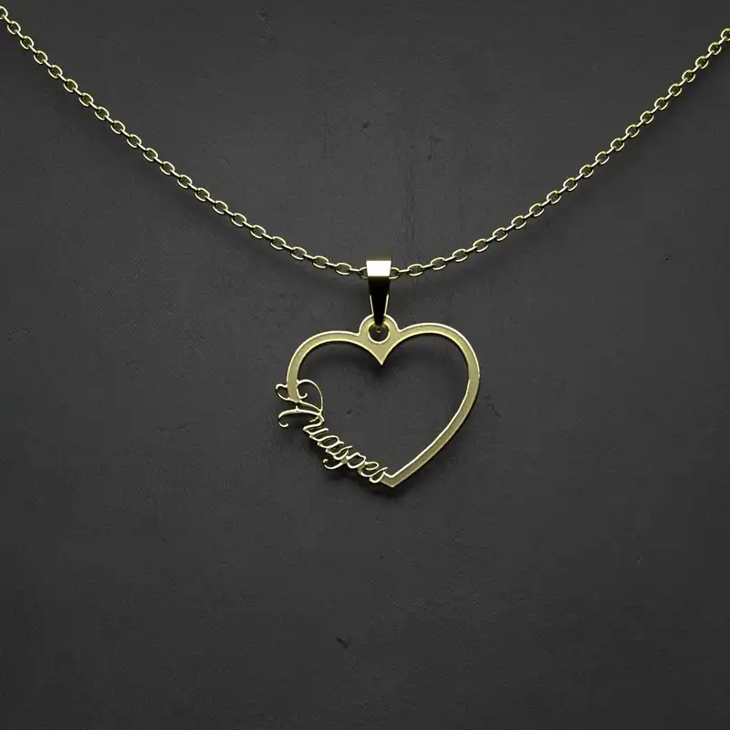 گردنبند طلا 18 عیار زنانه مدوپد مدل اسم Ariaspes کد VV2-1-1255