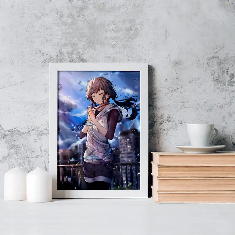 تابلو خندالو مدل هینا انیمه تغییر آب و هوا با تو کد 17607