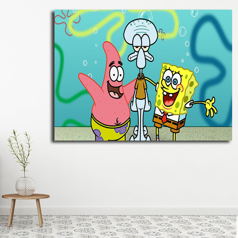 تابلو کودک و نوزاد مدل باب اسفنجی کد 9