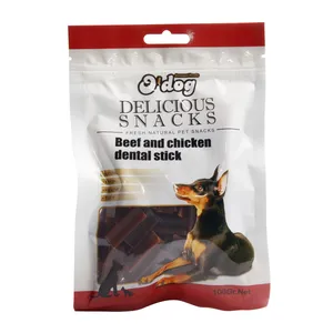 تشویقی سگ اداگ مدل گوشت و مرغ Dental Stick وزن 100 گرم