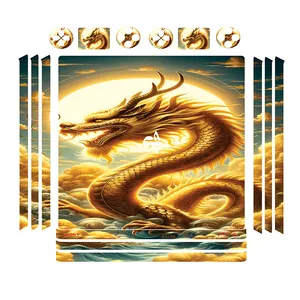 برچسب پلی استیشن ۴ پرو مدل Dragon02 مجموعه 16 عددی