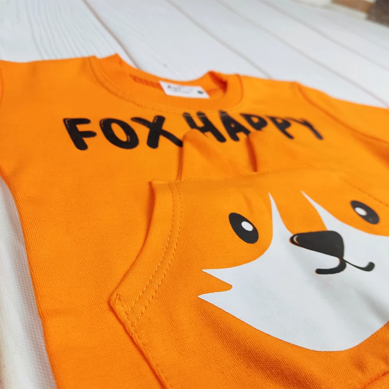 عکس شماره 5 : ست سویشرت و شلوار راحتی نوزادی مدل fox happy