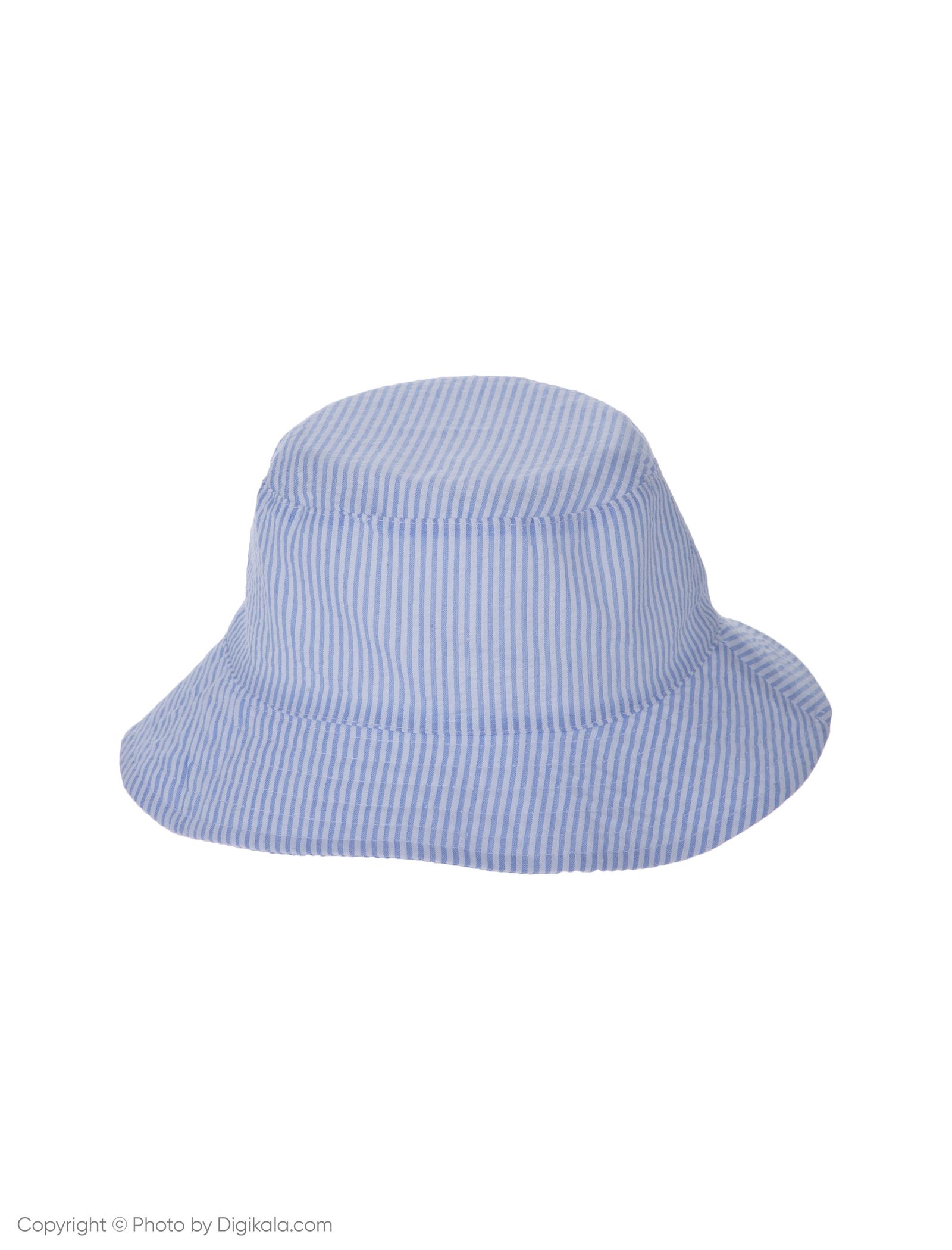 کلاه نخی ساحلی دخترانه - بلوکیدز - سفيد/آبي روشن - 2