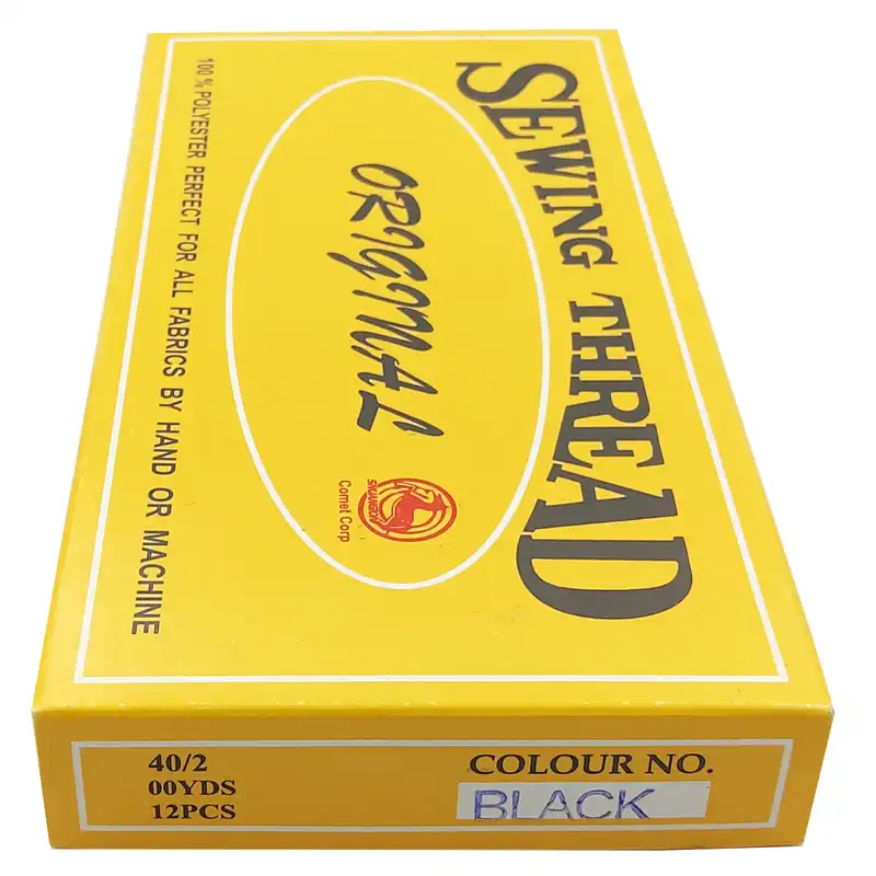 نخ خیاطی مدل BLK کد SHR-60 بسته 12 عددی