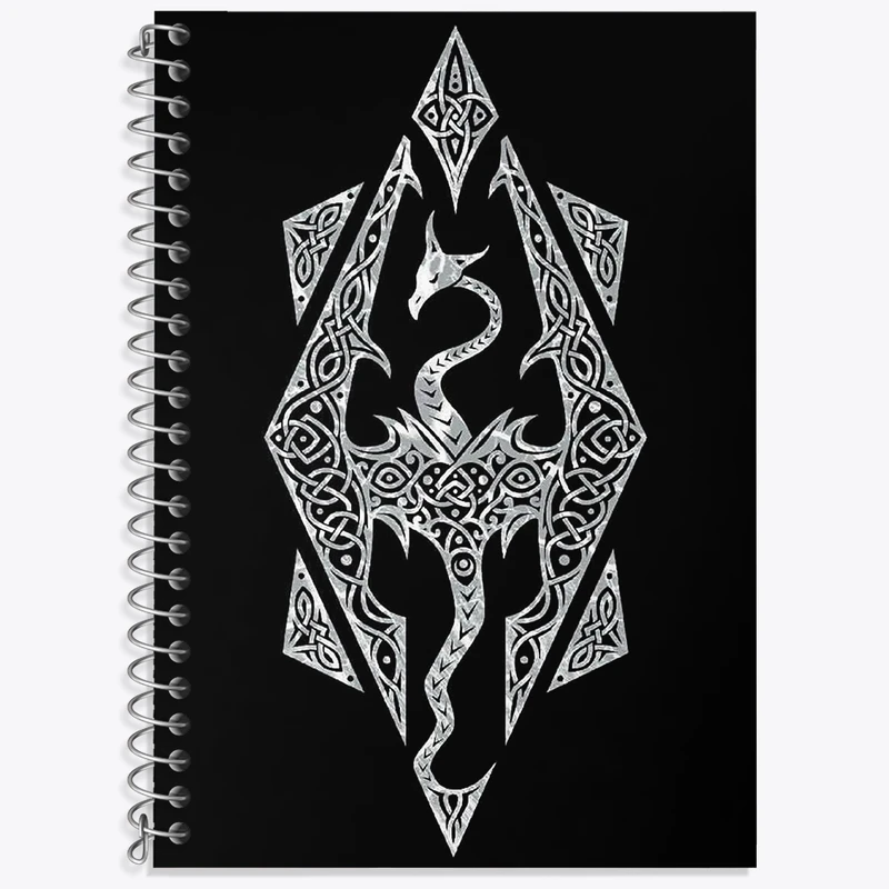 دفتر لغت 50 برگ خندالو طرح بازی اسکایریم (Skyrim) کد 32769