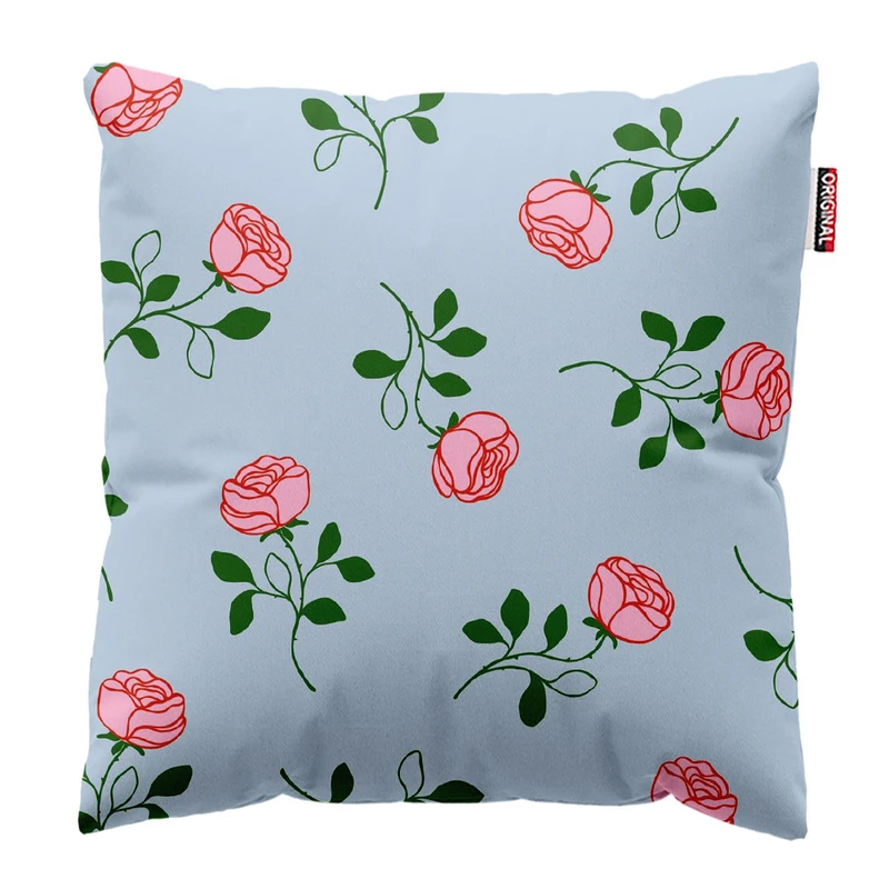 کوسن پاد آفرین طرح گل کد 2550 سایز 30*30 سانتی متر