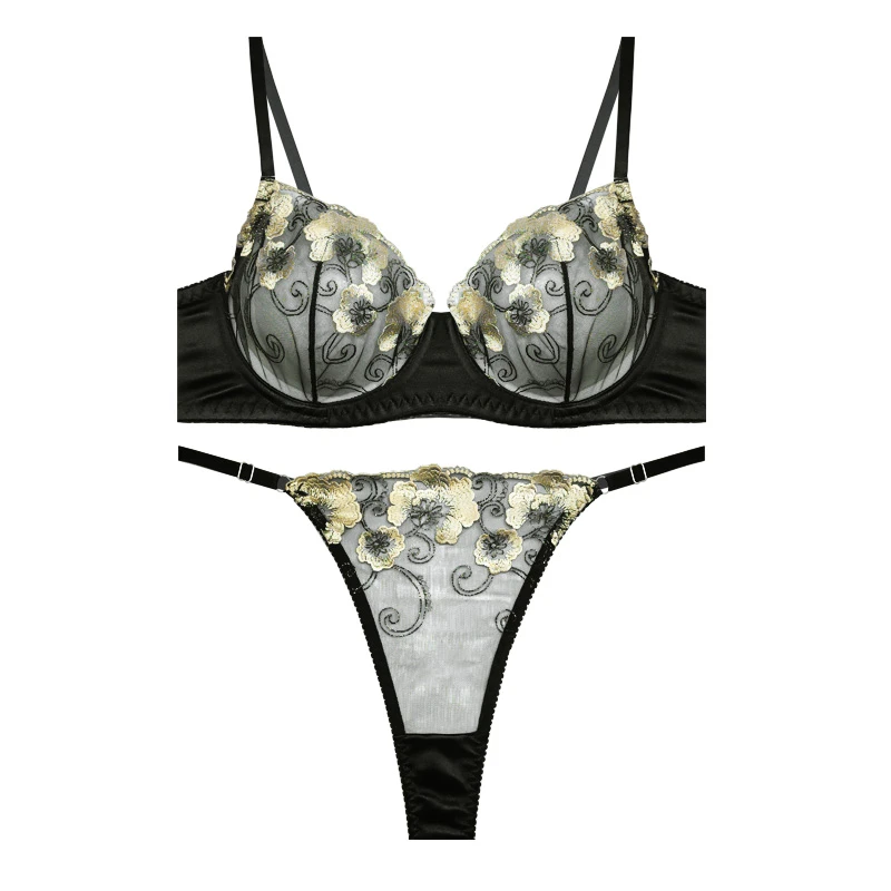 ست شورت و سوتین زنانه مدل ژینوس ساتن کد 10092ji