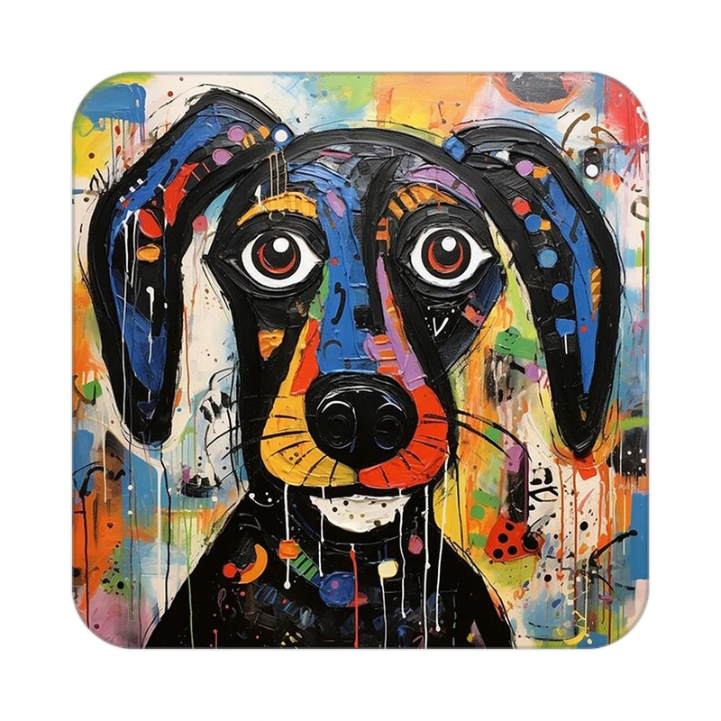 زیر لیوانی کاکتی طرح حیوانات رنگی مدل mp26851