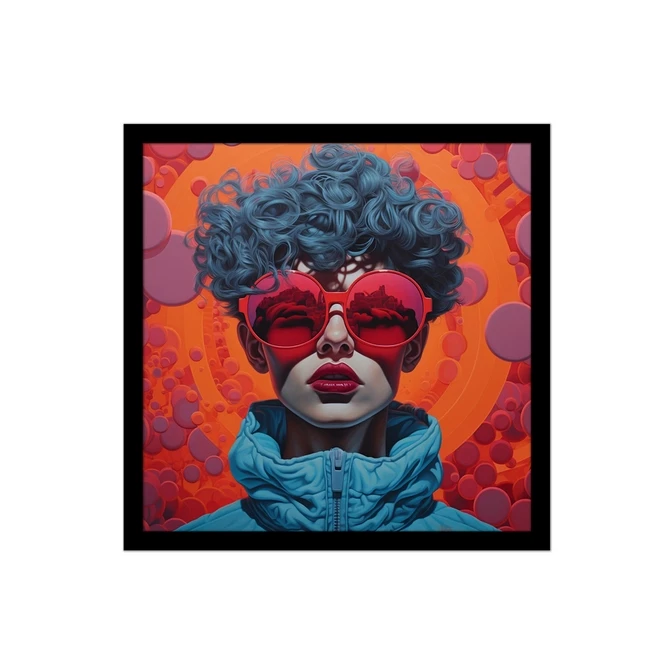 تابلو نوری بکلیت طرح نقاشی دخترانه مدل لایت باکس B-MID-20549