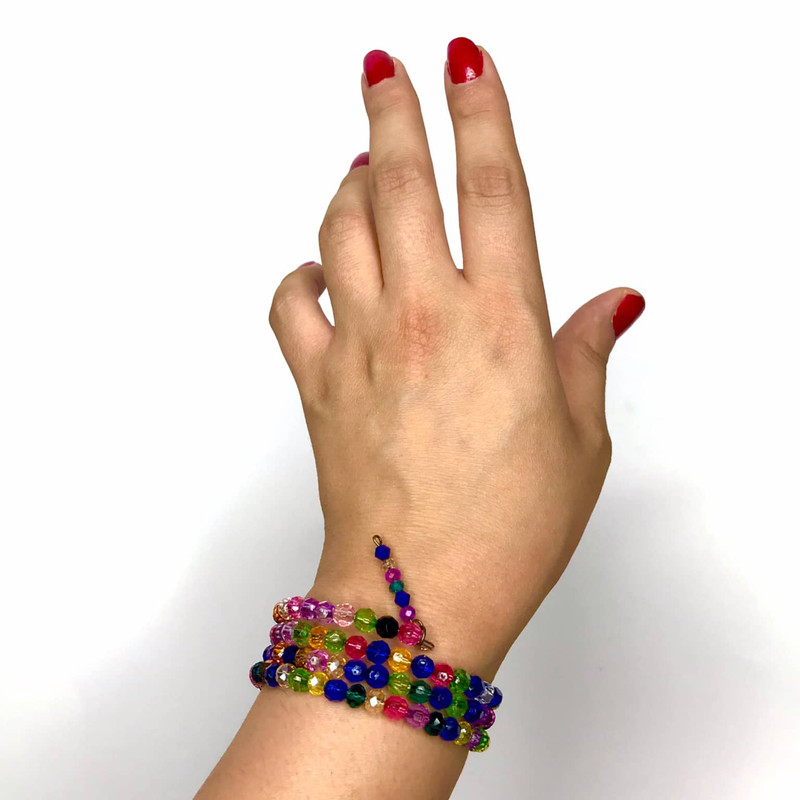 دستبند زنانه مدل رنگین کمون دستبند زنانه مدل رنگین کمون