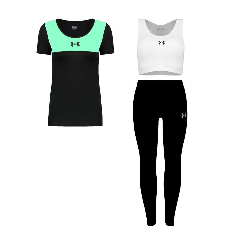 ست سه تکه لباس ورزشی زنانه مدل 4101-1801-710102