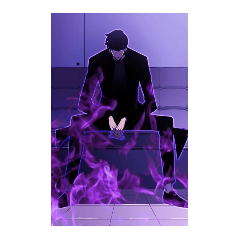 استیکر لپ تاپ و موبایل مدل انیمه طرح solo leveling sung jin woo کد 5323