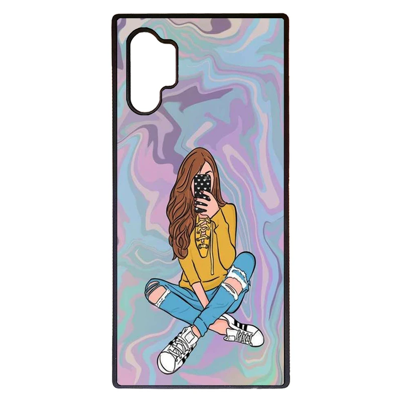 کاور طرح دختر کد 1146 مناسب برای گوشی موبایل سامسونگ galaxy note 10 plus