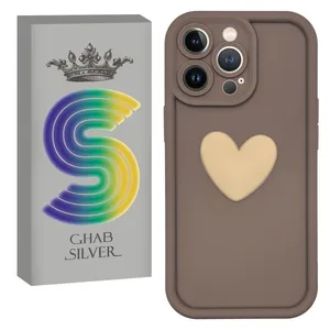 کاور قاب سیلور مدل قلبی مناسب برای گوشی موبایل اپل iPhone 13 Pro Max