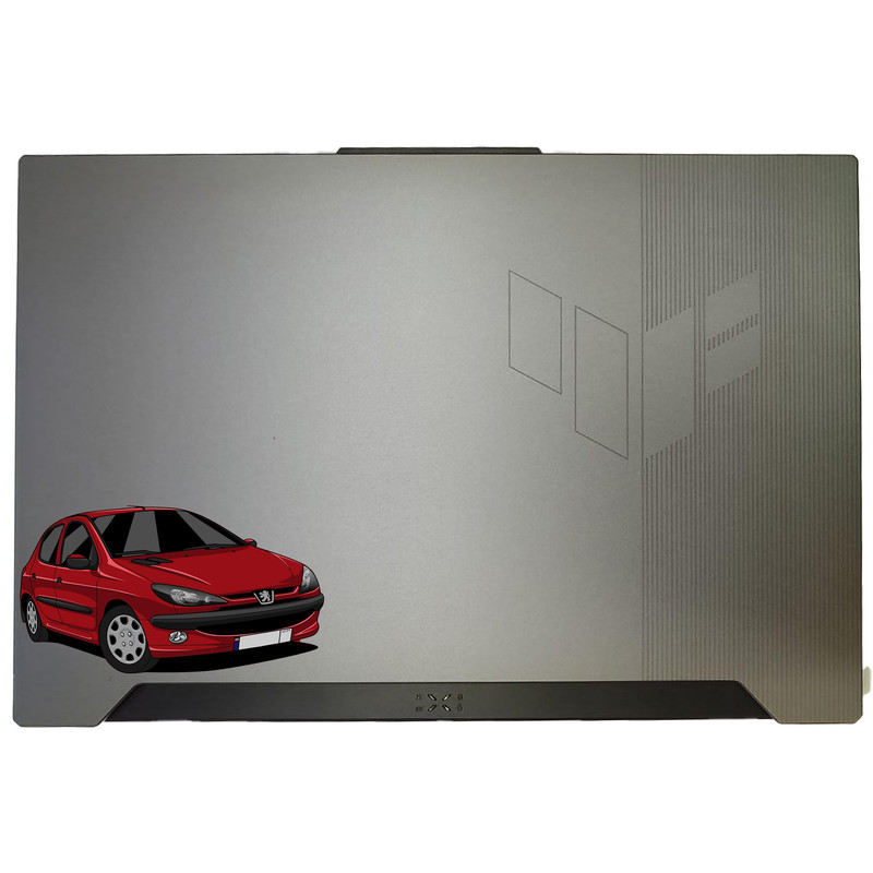 استیکر لپتاپ طرح ماشین 206 کد 2025