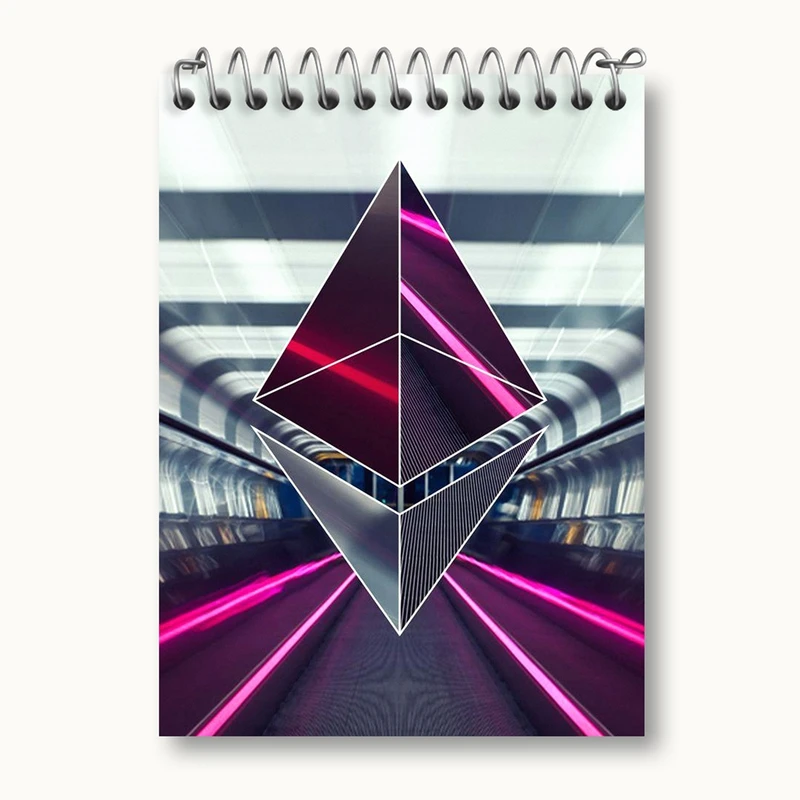 دفتر یادداشت 50 برگ خندالو مدل ارز دیجیتال اتریوم کد 10885