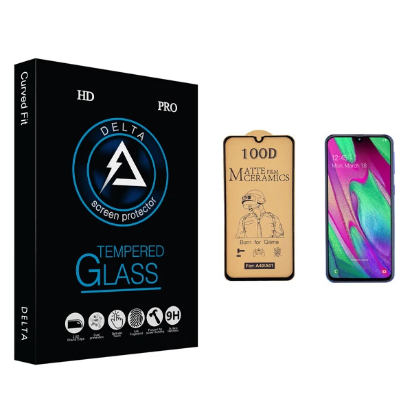 محافظ صفحه نمایش سرامیکی دلتا مدل Fit مناسب برای گوشی موبایل سامسونگ Galaxy A40
