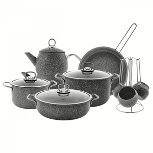 سرویس پخت و پز 14 پارچه کاراجا مدل بایوگرانیت Steel Plus