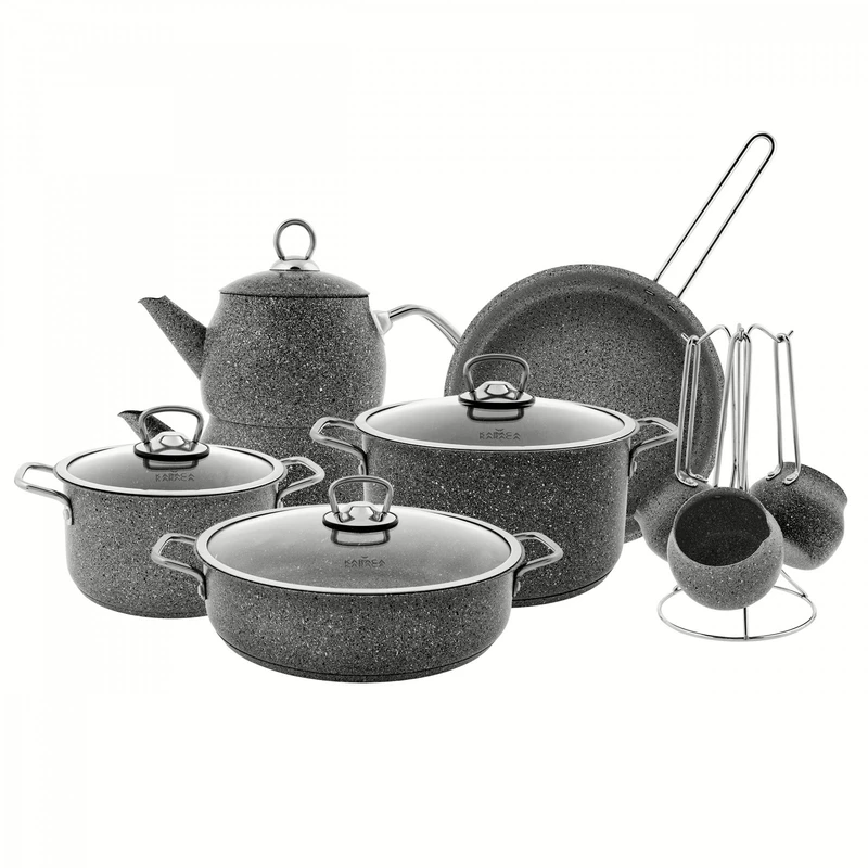 سرویس پخت و پز 14 پارچه کاراجا مدل بایوگرانیت Steel Plus