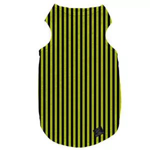 لباس سگ و گربه 27 طرح Black & Yellow Stripes کد MH227 سایز S