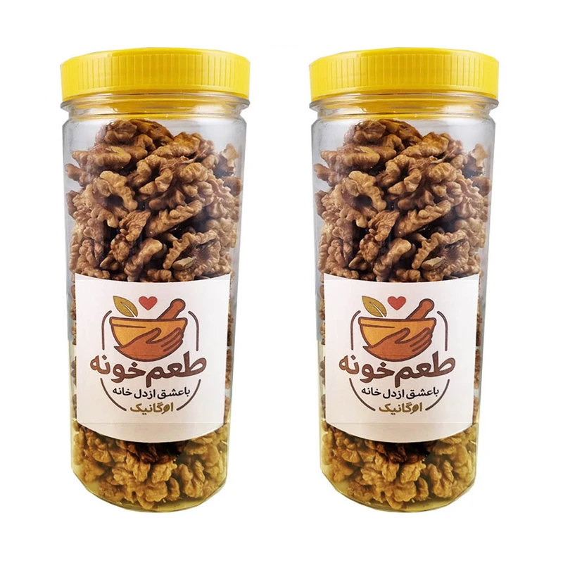 مغز گردو خام تویسرکان طعم خونه - 500 گرم بسته 2 عددی