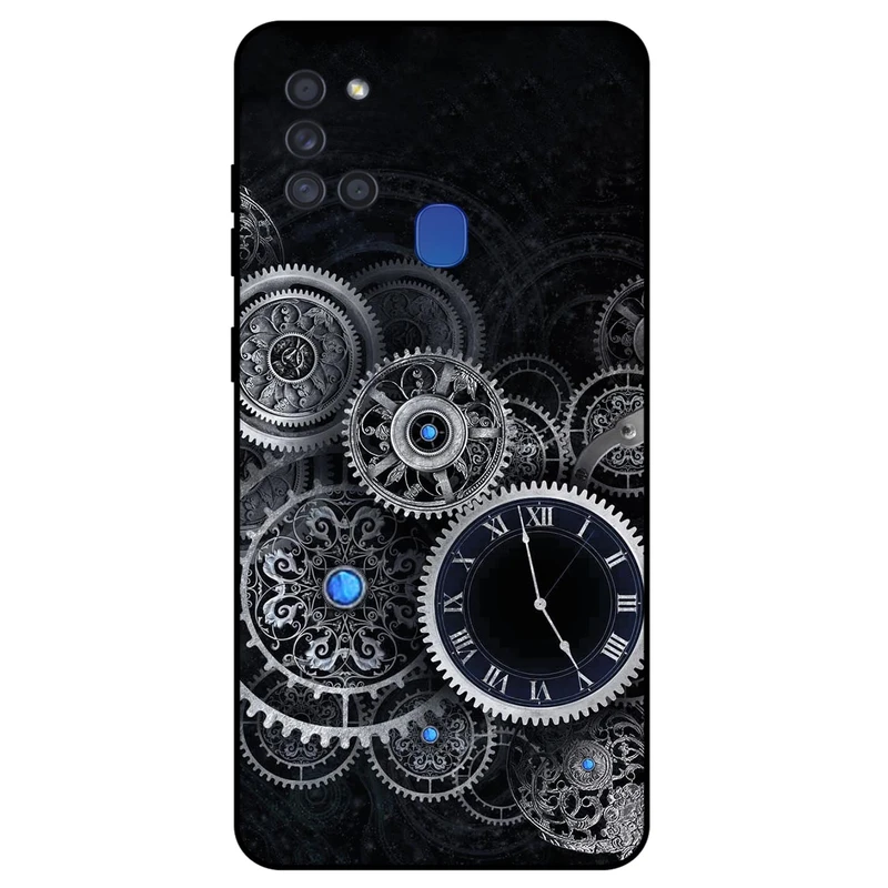 کاور مگافون طرح ساعت مدل 8161 مناسب برای گوشی موبایل سامسونگ Galaxy A21 S       