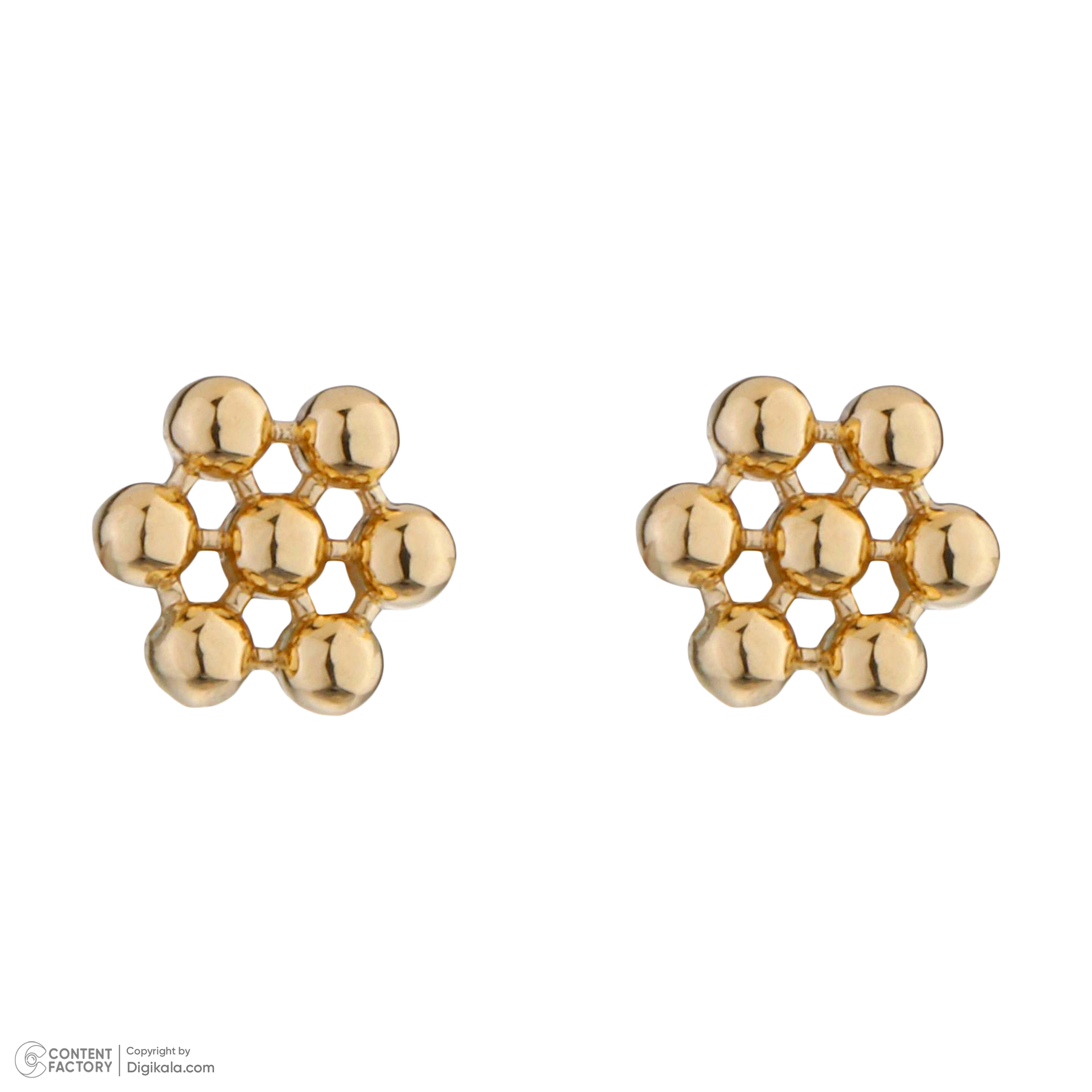 گوشواره طلا 18 عیار زنانه درریس مدل gs1537