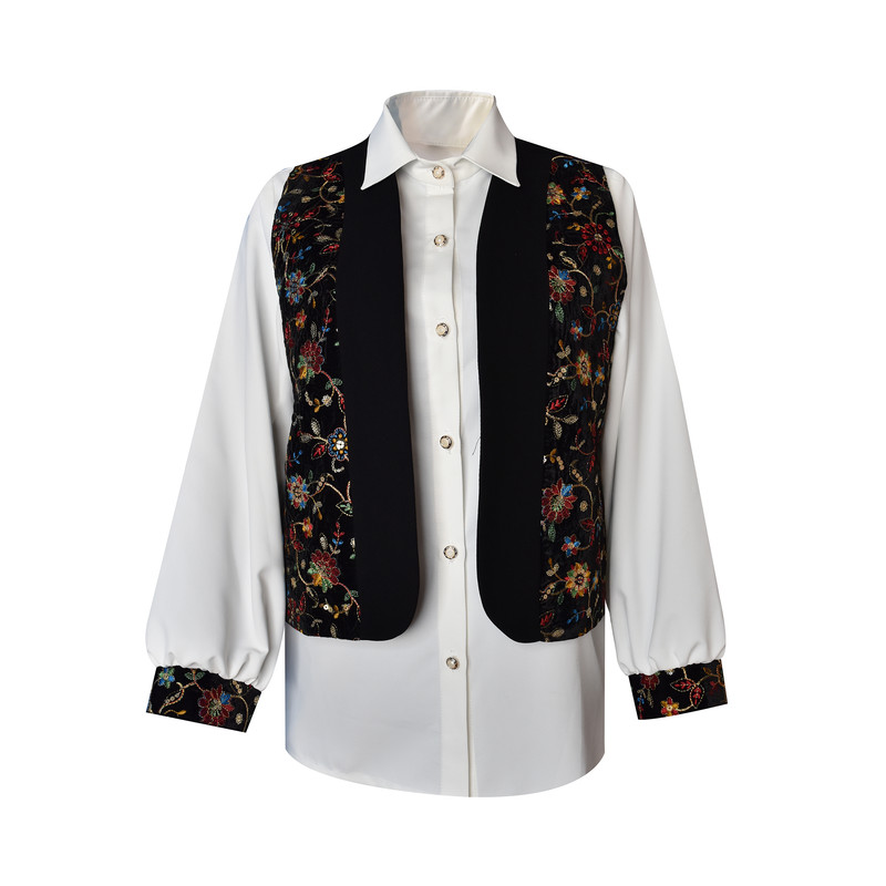 ست شومیز و جلیقه زنانه مدل آیلار