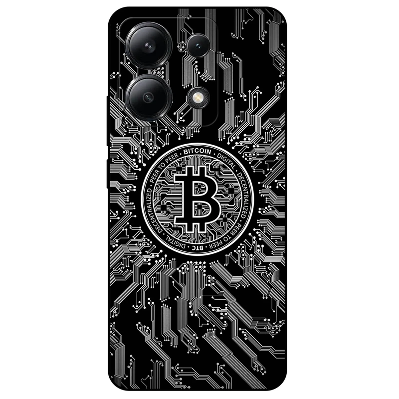 کاور مگافون طرح بیت کوین مدل 7737 مناسب برای گوشی موبایل شیائومی Redmi Note 13 4G