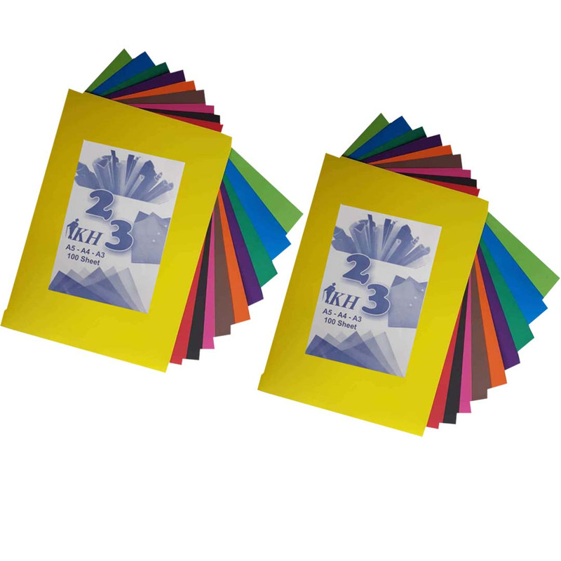 مقوا رنگی کد KH سایز 25x35 سانتی متر بسته 20 عددی مقوا رنگی کد KH سایز 25x35 سانتی متر بسته 20 عددی