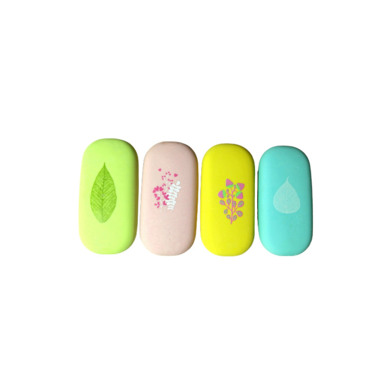 پاک کن مدل صابونی طرح گل مجموعه 4 عددی