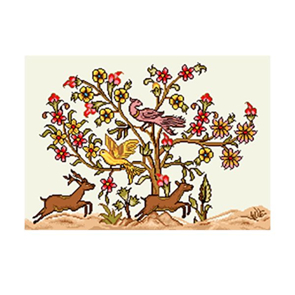 نخ و نقشه تابلوفرش مدل 1119