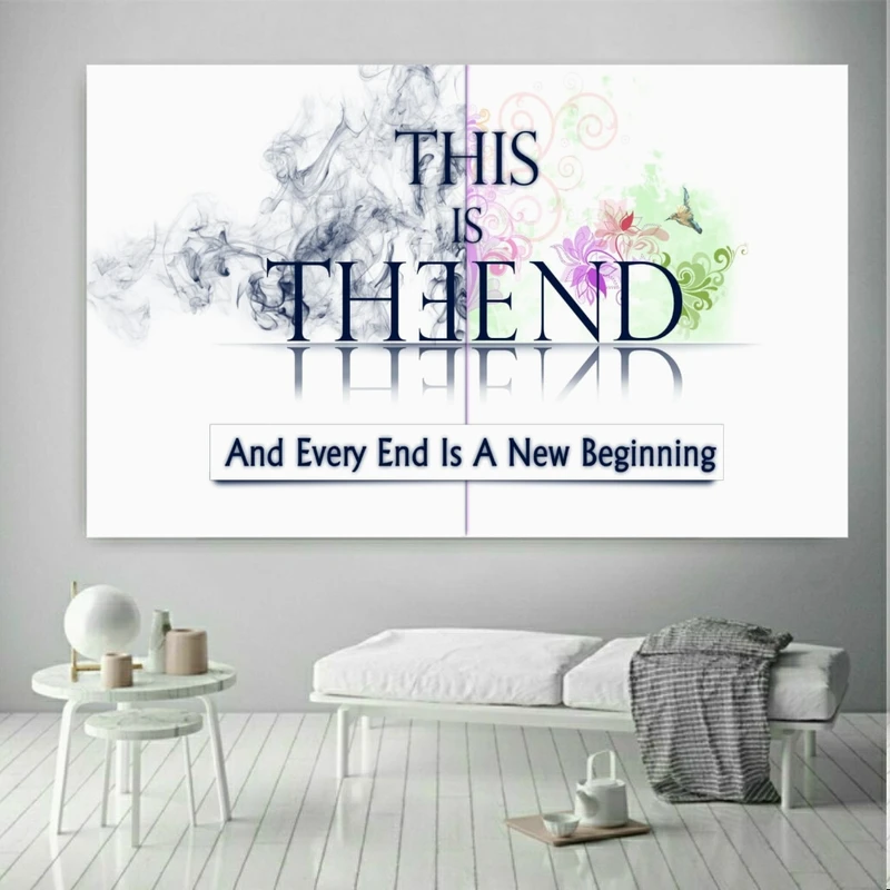 تابلو بوم طرح انگیزش مدل THIS THE ENDکد SDP304