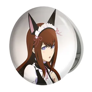 آینه جیبی خندالو طرح ماکیسه کوریسو انیمه دختر مدل تاشو کد 12131 