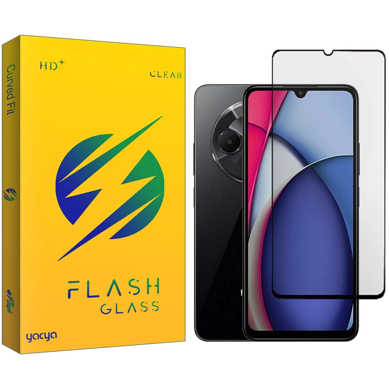 محافظ صفحه نمایش یاکیا مدل Flash Full مناسب برای گوشی موبایل شیائومی Redmi A3 Pro